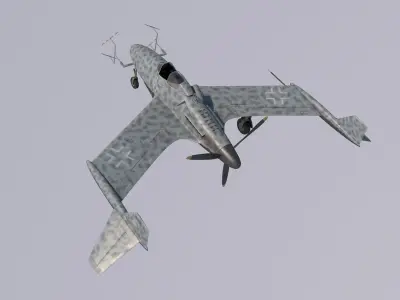 Blohm und Voss P208 Night Fighter 3D model