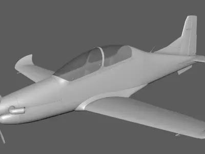 Hurkus Plane Model 3D model