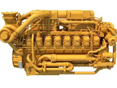 Marine Propulsion Engine 3D model