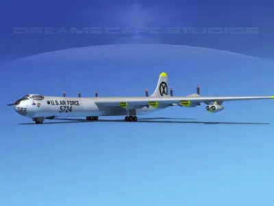 Convair B-36D Peacemaker V03 3D model