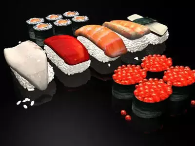 Sushi 01 3D model