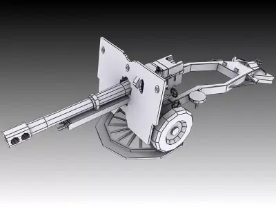 25 Pounder 3D model