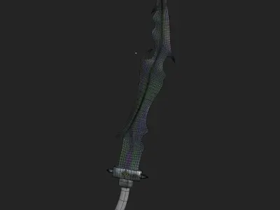 Magic Sword Free low-poly 3D model
