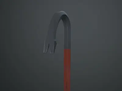 Half-Life Crowbar Low-poly 3D model