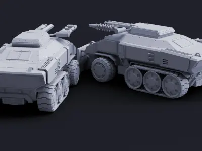 Defender APC - Mutant Militia 3D print model
