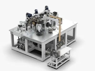 Automatic Disposable Cup Production 3D model