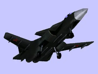 S37 Berkut Low-poly 3D model