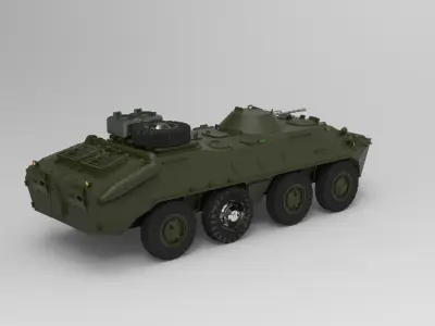 BTR-70 armored personnel carrier 3D model