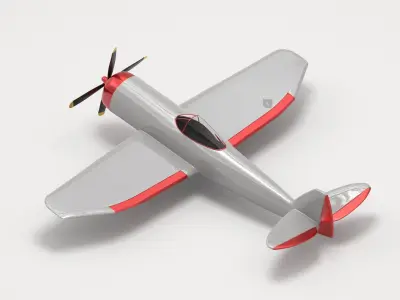 Thunderbold P-47 Aircraft 3D model