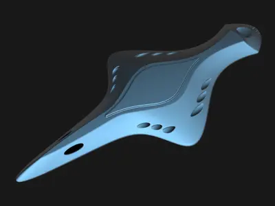 Alien Frigate Fuhar 3D model