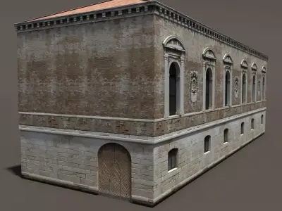 Venice Building 148 Low Poly Low-poly 3D model