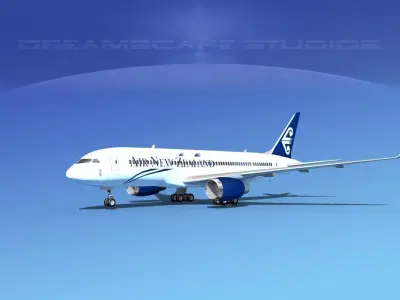 Boeing 787-8 Air New Zealand 3D model