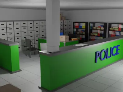 Police Station 3D model