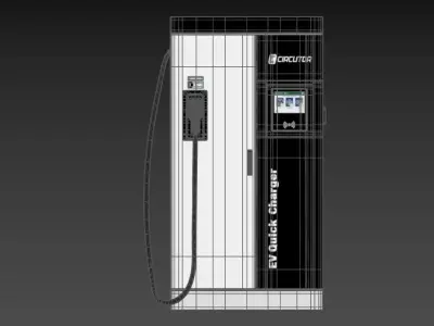 Circutor Raption 100 Outdoor EV Recharge Station 3D model