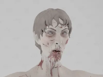Male Zombie1 Animations Pack Low-poly 3D model