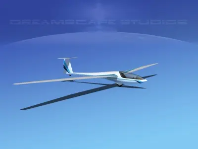 DG-400 17-Metre Motorglider V03 3D model