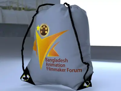 Caring BAG Low-poly 3D model