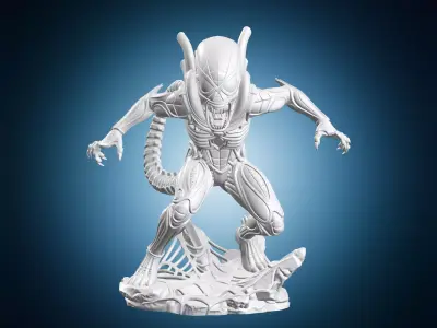 Spiderman Xenomorph Figure 3D print model