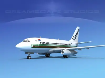 Boeing 737-100 Transavia1 3D model