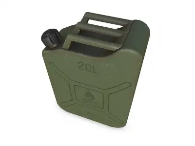 Fuel Can Low-poly PBR Free low-poly 3D model