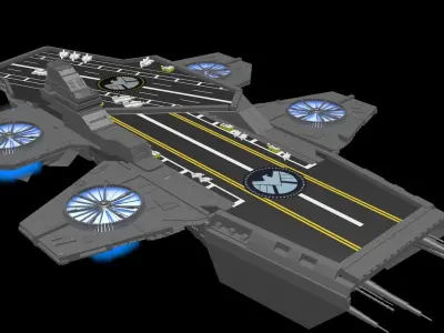 SHIELD Helicarrier Free 3D model