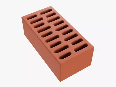 Clay brick type 03 3D model