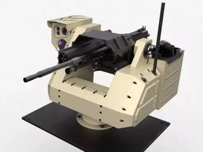 Pitbull RWS Low-poly 3D model