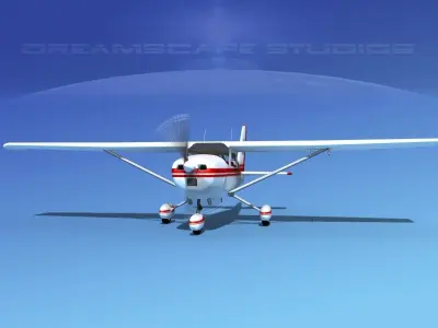 Cessna 172 Skyhawk 1976 V04 3D model