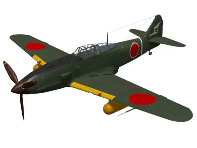 Kawasaki Ki61 hien TypeII kai Late  tony 3D model