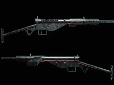 Sten MKII Free low-poly 3D model