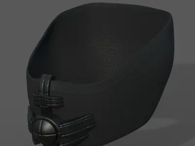 Helmet scifi fantasy futuristic military combat Low-poly 3D model