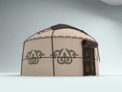 Yurt Nomads tent house 3D model