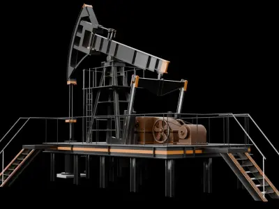 Oil PumpJack 3D model