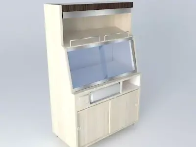 Kit108 Desk wall by Alex Marques Free 3D model