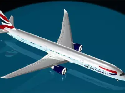 British Airways 787-9 3D model