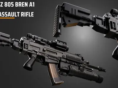 CZ 805 Bren A1 Assult Rifle 3D model