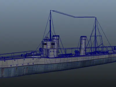 The Sultanhisar Torpedo Boat 3D model