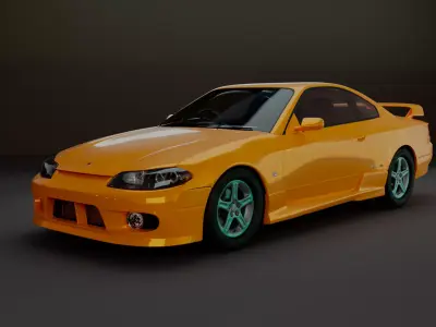 Nissan Silvia S15 Spec-R AERO Free 3D model