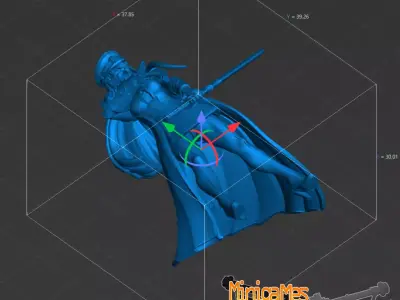 Space komissar anime figurine 3D print model