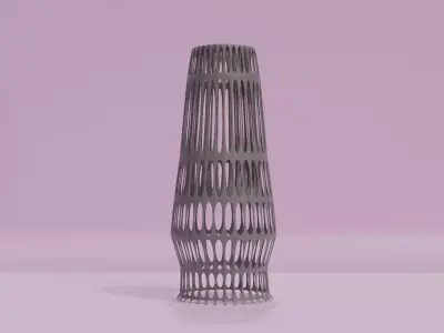 Narrow top vase helix 3D model
