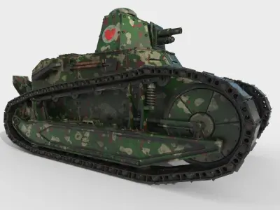 Renault FT-17 French 3D model