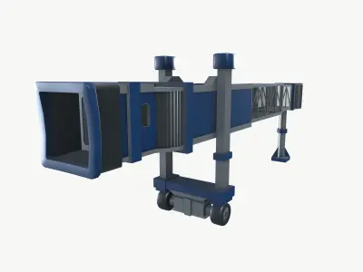 Boarding Tunnel Low-poly 3D model