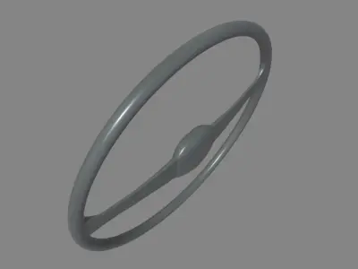 Steering Wheel Car 05 Low-poly 3D model