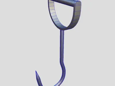 Meat Hook Low-poly 3D model