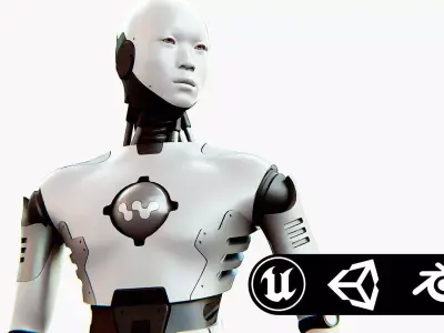 ANDROID MANO Rigged for Unreal Engine - Unity - MIXAMO 3D model