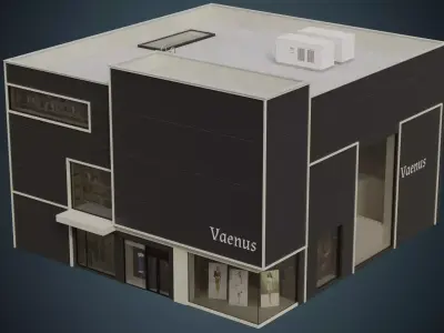 Building 5A Low-poly 3D model