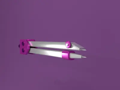 Drawing Compas Free low-poly 3D model