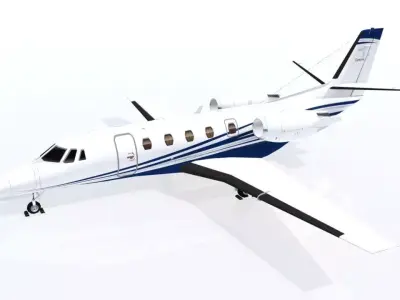 Citation Excel XLS Low Poly 6 livery Low-poly 3D model