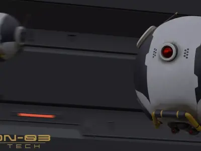 Jorion Flying Robot Drone  Low-poly 3D model