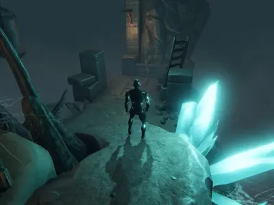 Top Down Cave Environment Pack Unity Unreal Engine Low-poly 3D model